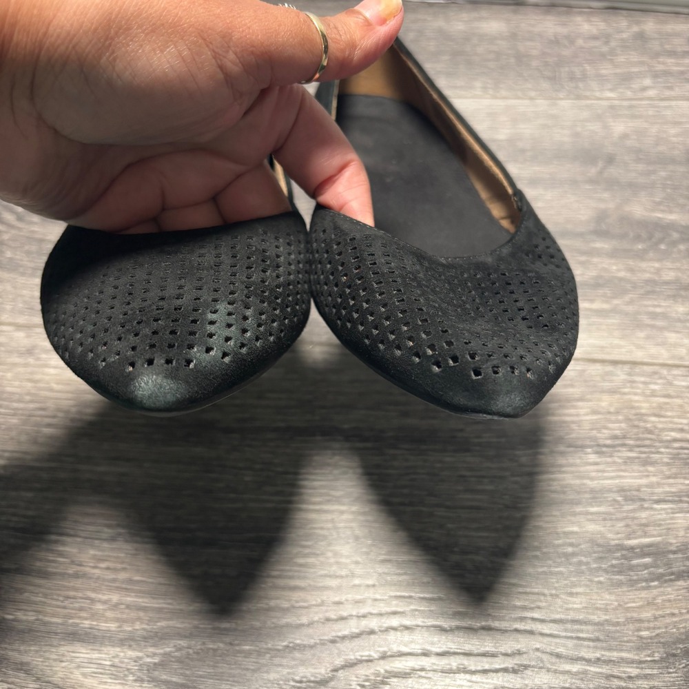 Vionic Perforated Posey Pointed Toe Leather Suede… - image 4